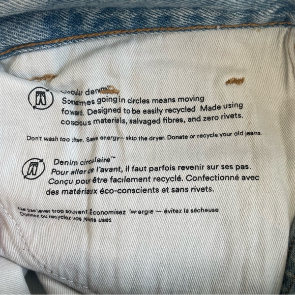 Frank & Oak Denim Jean Skirt Midi Maxi Size Medium With Slit Cotton - Picture 9 of 15